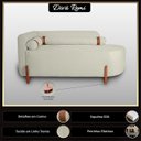 Ver imagem 2 de Divã Orgânico Chaise Curvo 2 Lugares Forma Orgânica Linho Trento