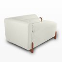 Ver imagem 5 de Divã Orgânico Chaise Curvo 2 Lugares Forma Orgânica Linho Trento