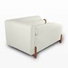 Divã Orgânico Chaise Curvo 2 Lugares Forma Orgânica Linho Trento - 5