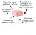 Ver imagem 3 de Cobertor de Manta Microfibra Casal:ROSA