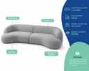 Ver imagem 6 de Sofá Luxuoso Modular 180cm Bouclé Holp