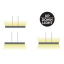 Ver imagem 4 de Lustre Pendente Newline Sobrepor V 466 Led Bivolt Preto 3000k Luz Amarela