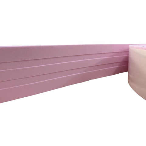 Moldura Guarnição Rodameio Eva Autocolante Marte 7cmx5mm 10 Metros - Rosa