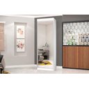 Ver imagem 1 de Roupeiro / Sapateira / Multiuso Alto GEO 01 Porta Todo Espelhado na Frente Cor Branco JA