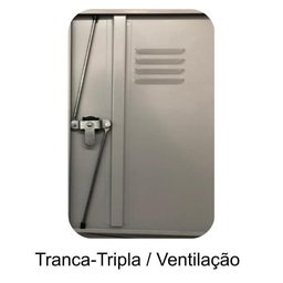 Roupeiro Em Aço 12 Vãos Pequenos Cor Cinza Cristal - Pandin - 3