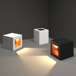 Spot Sobrepor Teto Quadrado Branco com Cobre Dicróica para Sala de Jantar Quarto Cozinha - 4