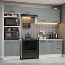 Ver imagem 2 de Armário de  Cozinha Completa 270cm Branco/Cinza Agata Madesa 07
