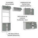Ver imagem 5 de Armário de Cozinha Completa 270cm Branco/Cinza Agata Madesa 07