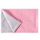 Ver imagem 4 de Porta Travesseiro Rosa Branco Avulso Dupla Face com Zíper