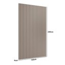 Ver imagem 3 de Painel Decorativo Ripado para Sala de Estar Multifuncional 100% MDF Grigio Casa Lar Shop