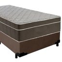 Ver imagem 2 de Cama Box Suede Solteiro + Colchão Sereneprime Molas Ensacadas 88x188x65 Marrom
