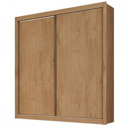 Guarda-Roupa Solteiro Zurique 2 Portas 4 Gavetas 100% Mdf Flex Off White/Amendoa - Europa Móveis - 7