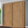 Guarda-Roupa Solteiro Zurique 2 Portas 4 Gavetas 100% Mdf Flex Off White/Amendoa - Europa Móveis - 6