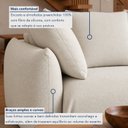 Ver imagem 5 de Sofá Cama Modular Orgânico Retrátil 4 Lugares com Almofadas 240cm Malibu