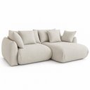 Ver imagem 2 de Sofá Cama Modular Orgânico Retrátil 4 Lugares com Almofadas 240cm Malibu