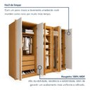 Ver mais imagens de Guarda Roupa Casal 6 Portas Vidro Refleta e 6 Gavetas MDF com LED Imperiale Premium