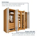 Ver mais imagens de Guarda Roupa Casal 6 Portas Vidro Refleta e 6 Gavetas 100% MDF com LED Imperiale Premium Yescasa