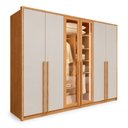 Ver imagem 2 de Guarda Roupa Casal 6 Portas Vidro Refleta e 6 Gavetas MDF com LED Imperiale Premium