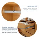 Ver imagem 4 de Guarda Roupa Casal 6 Portas Vidro Refleta e 6 Gavetas MDF com LED Imperiale Premium