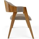 Ver imagem 6 de Kit 02 Cadeiras para Sala de Jantar e Estar Living Estofada Suran L02 Bouclê Bege - Lyam Lyam Decor