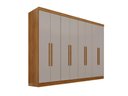 Ver imagem 2 de Guarda-Roupa Casal 8 Portas 241cm Multimóveis Cinamomo/Off White