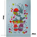 Ver imagem 3 de Pano de Prato Lomaer Sacaria Pascoa 50cmx70cm Estampado Coelho 0d Branco