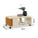 Ver imagem 5 de Mesa Decorativa de Centro e Mesa de Notebook Pratica ( 2 em 1) Cedro/off White EDN