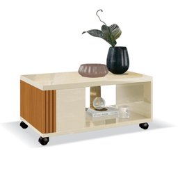 Mesa Decorativa de Centro para Sala Retangular Pratica Cedro/off White - 6