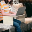 Ver imagem 4 de Mesa Decorativa de Centro e Mesa de Notebook Pratica ( 2 em 1) Cedro/off White EDN