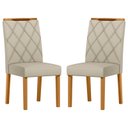 Ver imagem 1 de Cadeira para Mesa de Jantar Sarah Kit 2 Peças Ype Veludo Nude – New Ceval