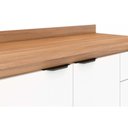 Ver imagem 5 de Balcão Cozinha P/ Cooktop C/ Tampo Firenze C/ 2 Portas 80cm Avena/grafito - Demóbile