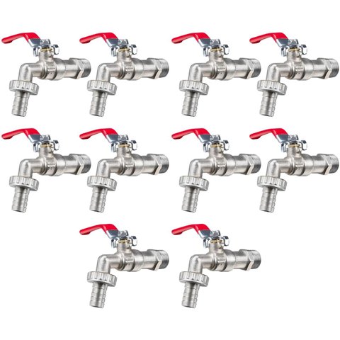 Torneira de Metal para Jardim Quintal Tanque com Bico 1/2" | Fertak | 10 Un