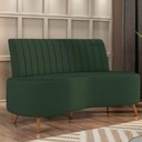 Ver imagem 6 de Sofá 2 Lugares Living 135cm Pé Palito Maraú Veludo Verde K01 - D'Rossi
