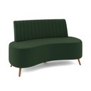 Ver imagem 1 de Sofá 2 Lugares Living 135cm Pé Palito Maraú Veludo Verde K01 - D'Rossi