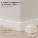 Ver imagem 6 de Kit 2 Rodapé Poliestireno 10cm x 2m Acabamento Moderno