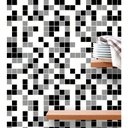 Ver imagem 4 de Papel de Parede Pastilhas Em Tons de Preto, branco e Cinza 10m
