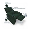Ver imagem 6 de Poltrona Reclinável Sofia Veludo Verde Escuro com Porta Copos Loja Sheep