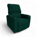 Ver imagem 2 de Poltrona Reclinável Sofia Veludo Verde Escuro com Porta Copos Loja Sheep