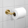 Porta Papel Higienico Dourado Escovado Papeleira de Parede Aço Inox Suporte Papel Acessório Banheiro - 2