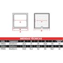 Ver imagem 4 de Tampão Articulado C Rebaixo Passagem Inspeção Branco 50x50cm