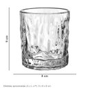 Ver imagem 7 de Jogo 6 Peças Copo Baixo de Vidro 280ml Transparente 9x8x8cm Água Suco Drinks Bar