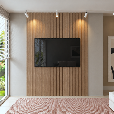 Painel para TV até 65 Polegadas MDF 270cm x 220cm Imbuia 