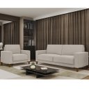 Ver imagem 2 de Sofá 3 Lugares 214cm com 02 Poltronas Zaire M22 Linho Cru - Mpozenato