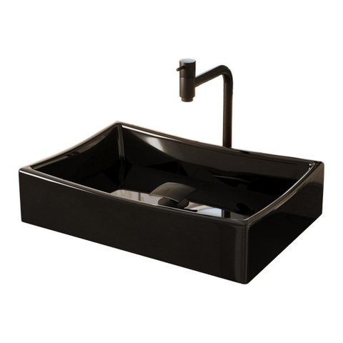 Kit Cuba Dalla Preta com Torneira Inox e Valvula Click Black