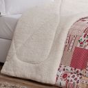 Ver imagem 3 de Coberdrom Casal Queen Winter 100% Algodão 01 Peça - Patchwork Vermelho