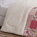 Ver imagem 3 de Coberdrom Casal Queen Winter 100% Algodão 01 Peça - Patchwork Vermelho
