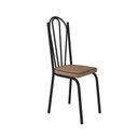Ver imagem 3 de Kit com 06 Cadeiras 121 Preta Corino Rattan Artefamol