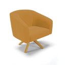 Ver imagem 6 de Poltrona Sala Decorativa Kit 2 Stella Base de Madeira Giratória Ma30 Veludo D03 - D’Rossi