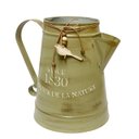 Ver imagem 3 de Vaso Jarro Decor de Metal Provençal Verde com Pássaro 22 Cm