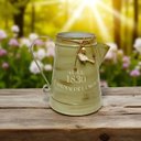 Ver imagem 2 de Vaso Jarro Decor de Metal Provençal Verde com Pássaro 22 Cm